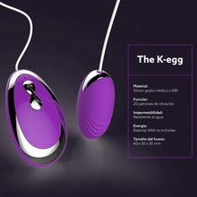 Cargar imagen en el visor de la galería, The K-Egg - Huevo vibrador alámbrico para ejercicios de Kegel