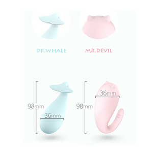 Dr. Whale - Vibrador Bluetooth Inalámbrico en forma de Ballena